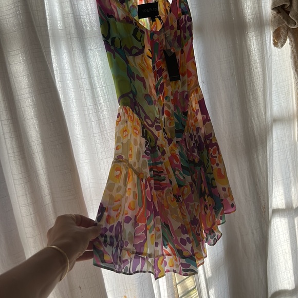 Vanessa Mooney Elisabeth Romper Dress 80s Print Size XS NWT - Picture 3 of 3